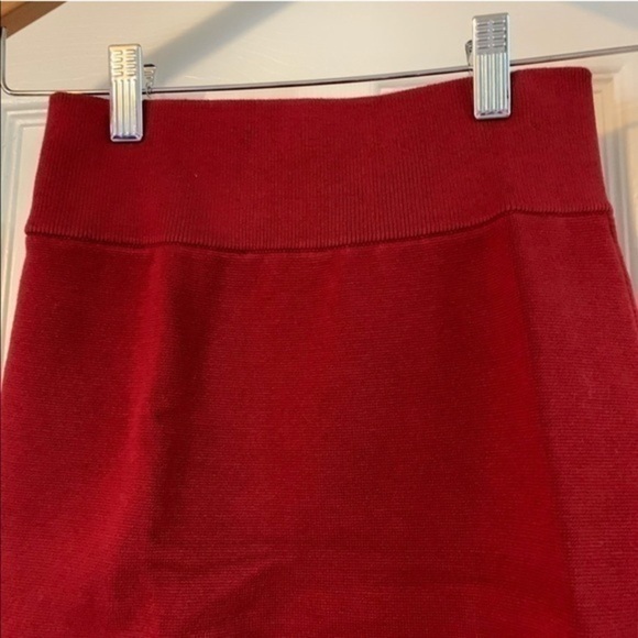 Express Ruby Red Bandage Mini High Waist XS - Picture 6 of 7